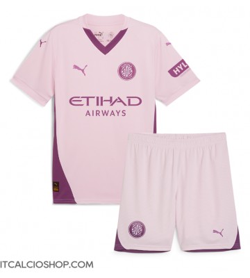 Girona Terza Maglia Bambino 2024-25 Manica Corta (+ Pantaloni corti)